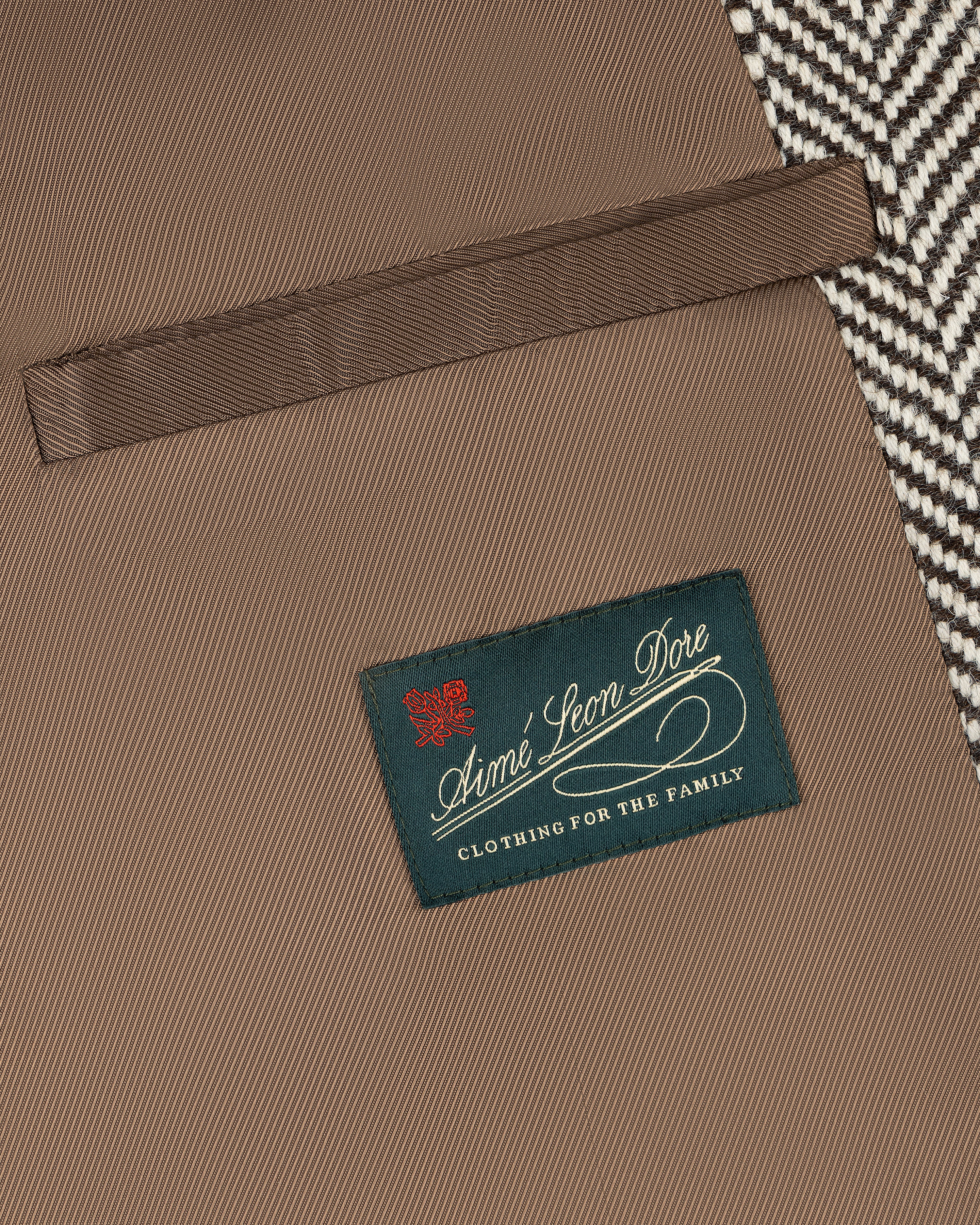 Wool Herringbone Overcoat