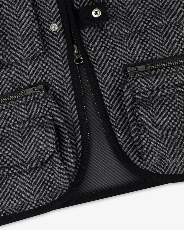 Wool Herringbone Fishing Vest