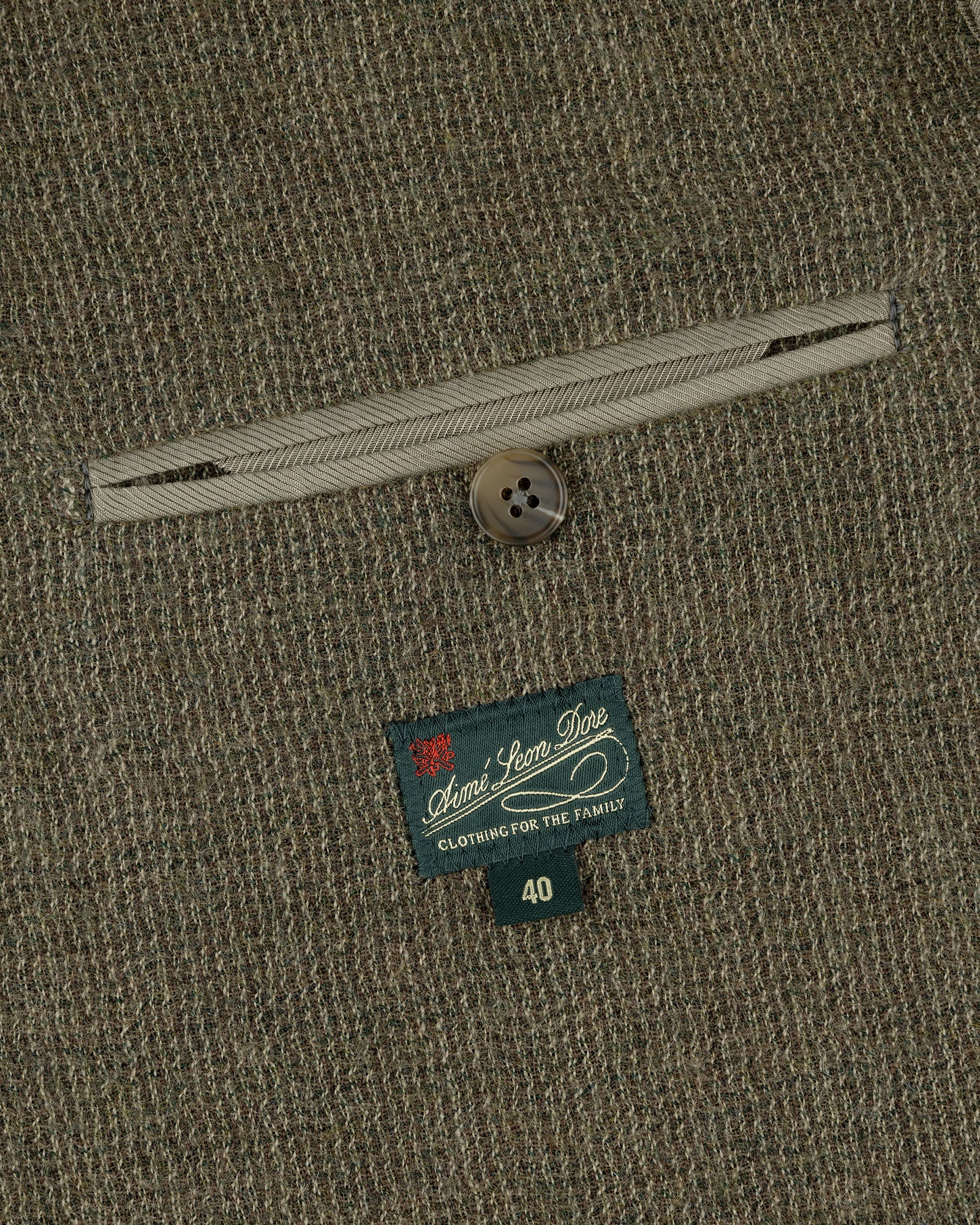 Single-Breasted Boiled Wool Suit Jacket