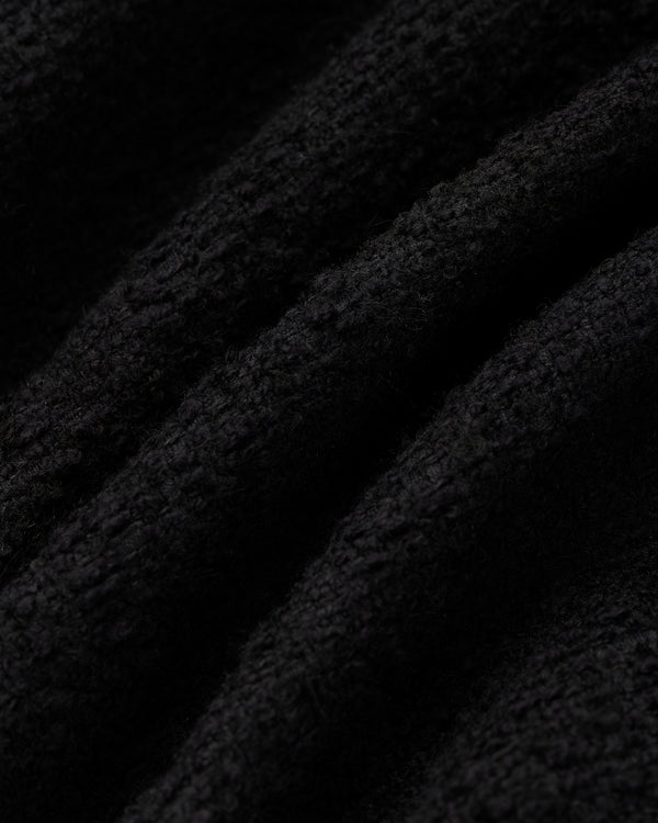 Single-Breasted Boucle Suit Jacket