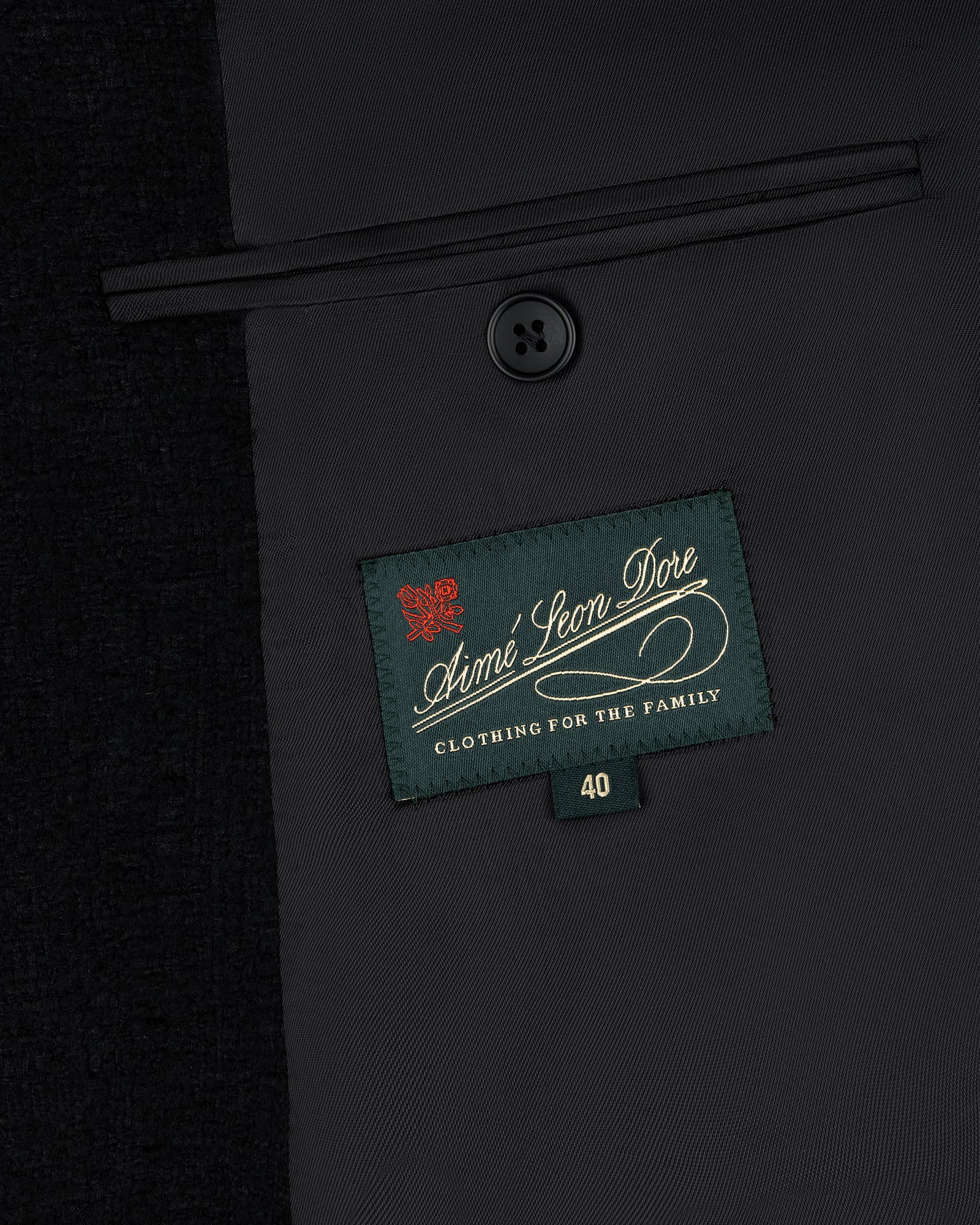 Single-Breasted Boucle Suit Jacket