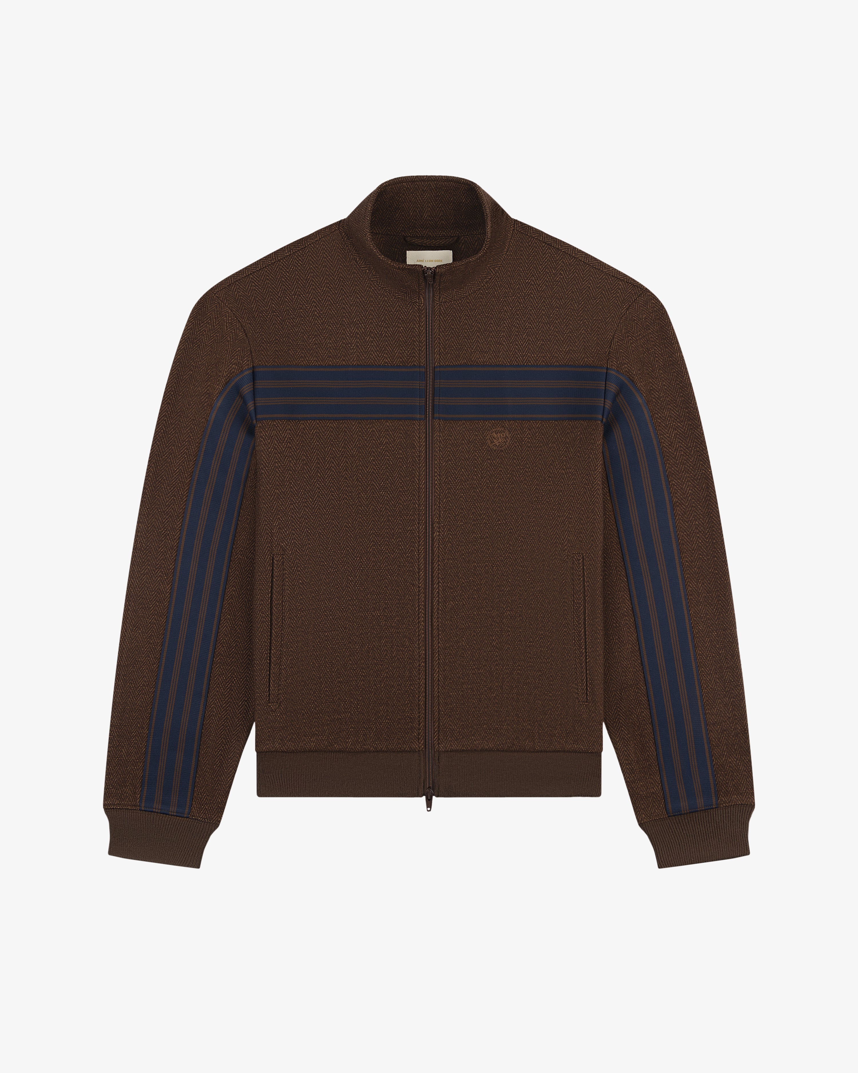 Wool Herringbone Track Jacket