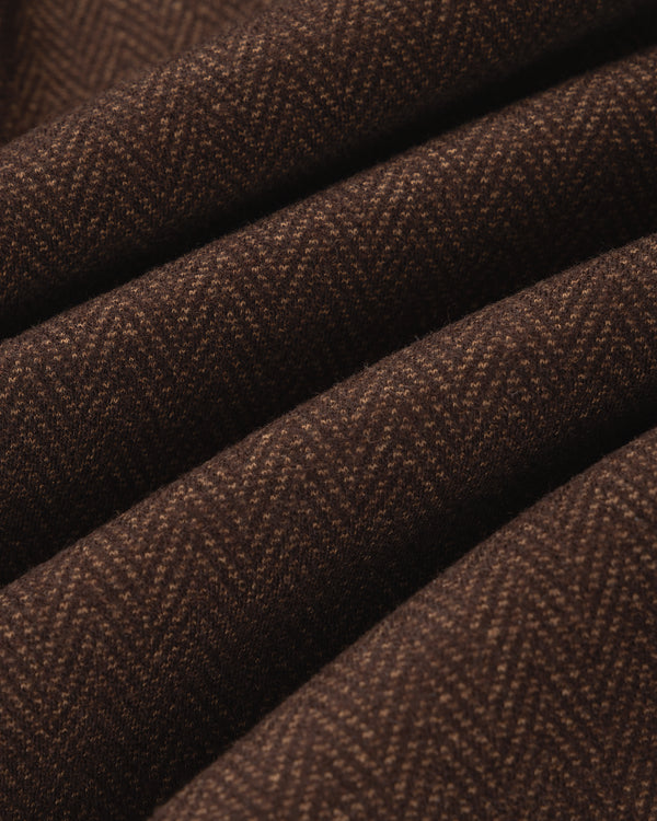 Wool Herringbone Track Jacket