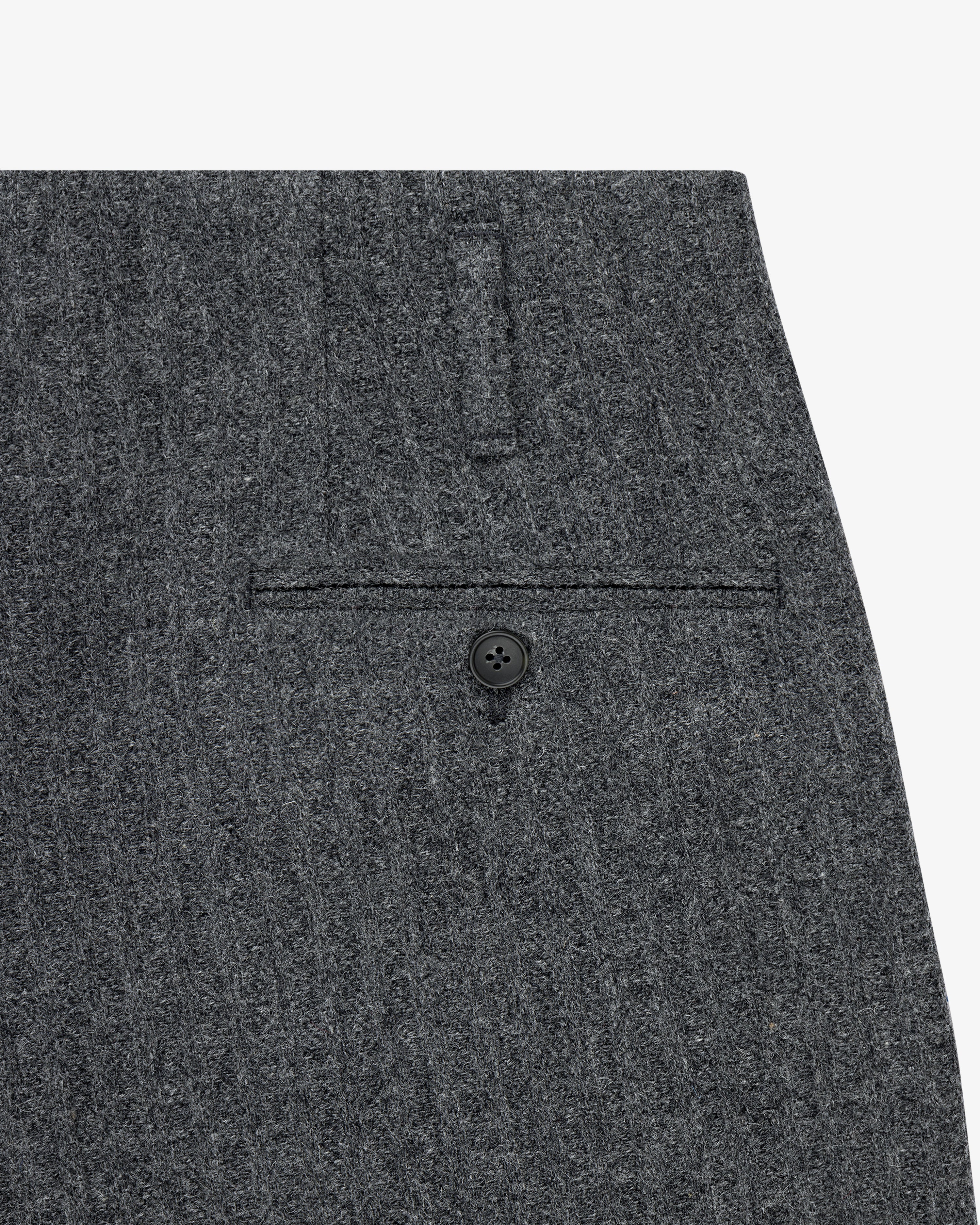 Wool Herringbone Suit Trouser