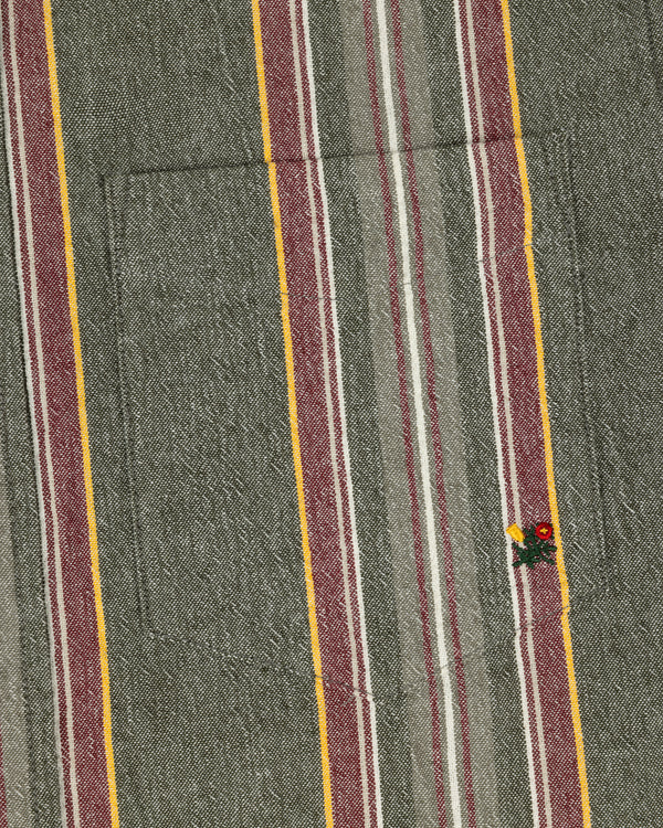 Striped   Crest Oxford Shirt