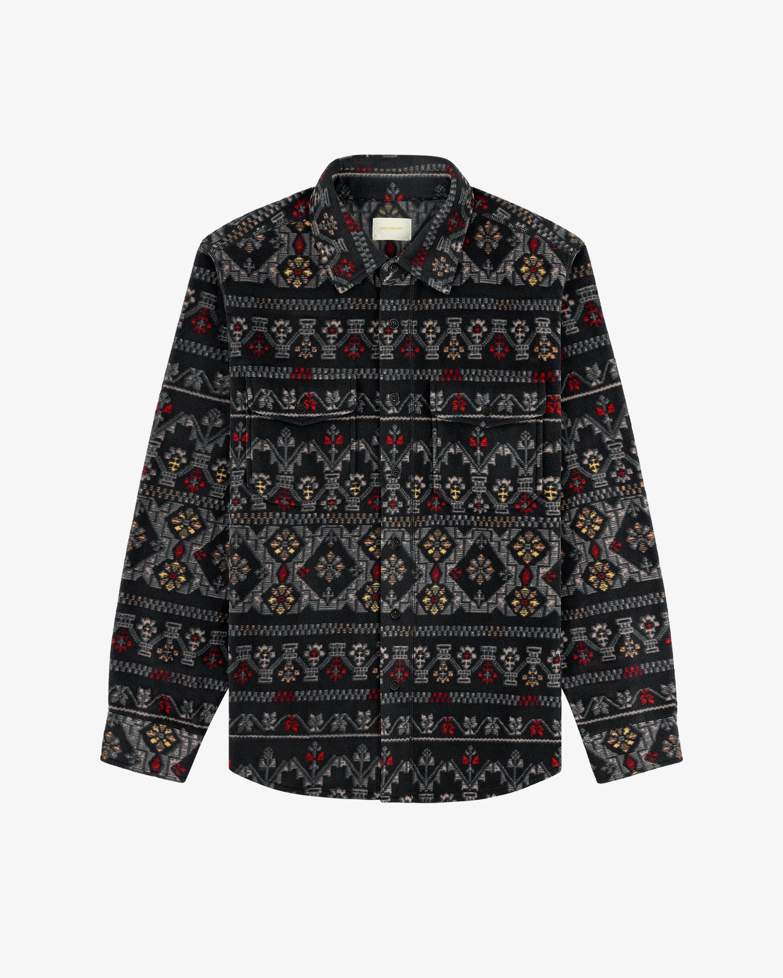 Lightweight Printed Fleece Shirt