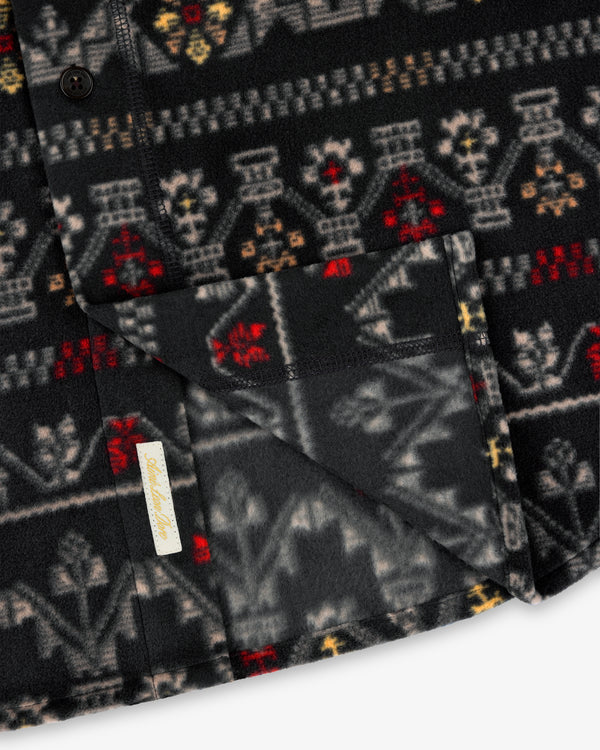 Lightweight Printed Fleece Shirt