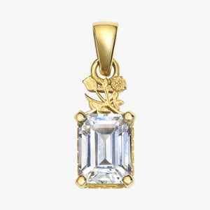 14Kt Gold Crest Gemstone Pendant