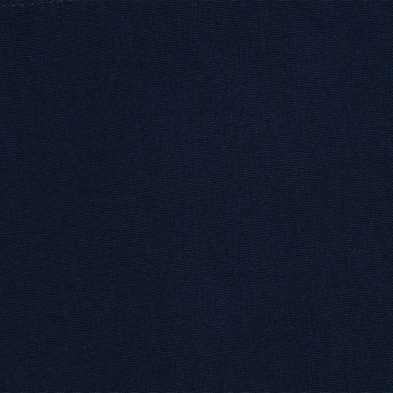 Close-up of Poplin Casual Shirt in dark blue with a fine diagonal weave and smooth texture.