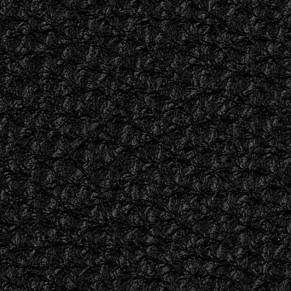 Close-up of a Small Leather Pouch's textured black surface with a repeating, dimpled pattern.