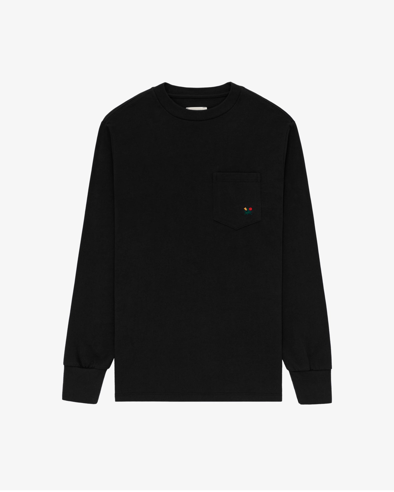 Long-Sleeve Crest Pocket Tee