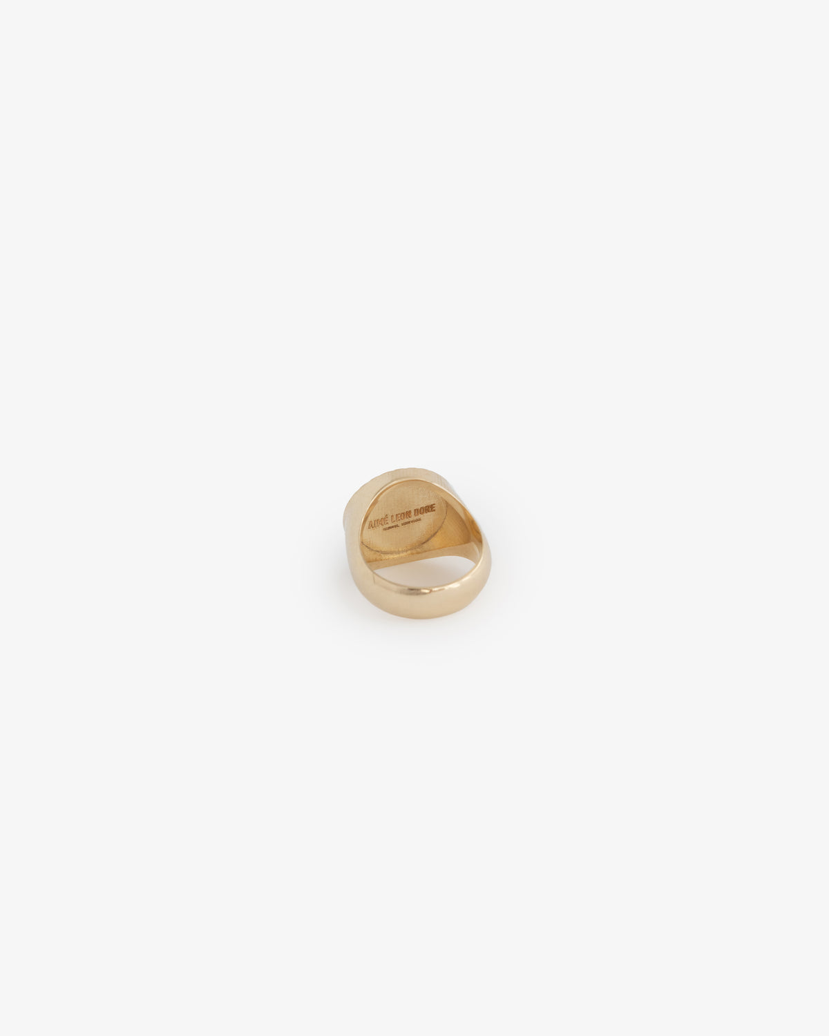 The 14Kt Queens Crest Ring features an inner band inscription and is shown on a plain white background.