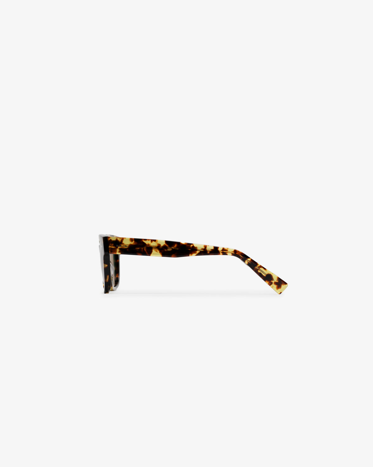 Side view of Gallo Sunglasses with a tortoiseshell pattern shown against a plain white background.