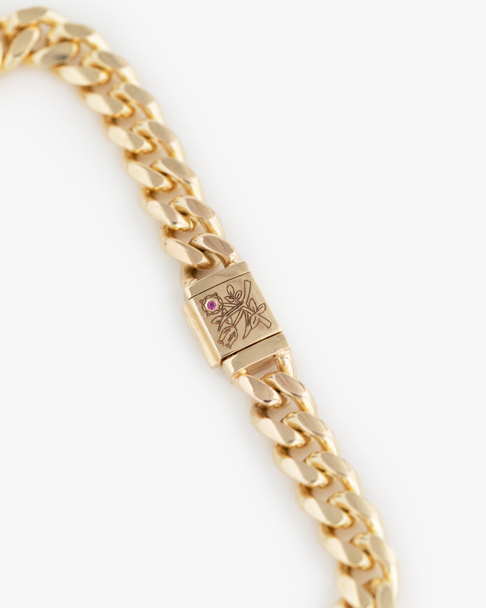 14Kt Gold Cuban Link Bracelet