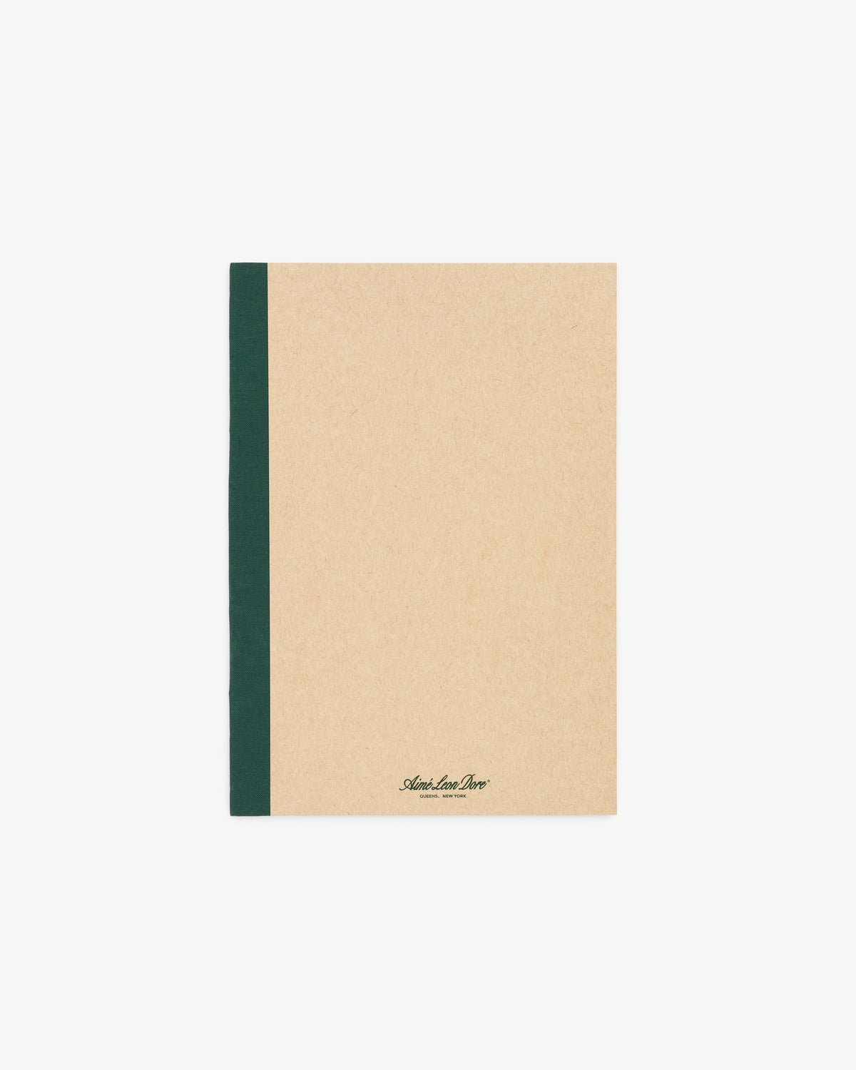 The Notebook 3 Pack features plain brown covers, a dark green spine, and small black text at the bottom center.